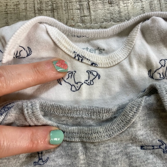 Carter’s cotton onesie lot. Gently worn. - Picture 7 of 8